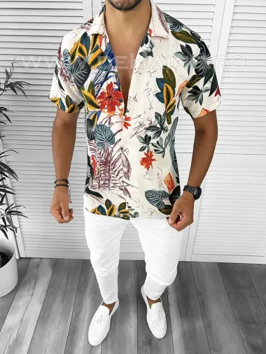 Camasa barbati PREMIUM cu imprimeu B9092 O2-3.2